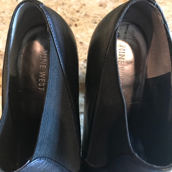 NINE WEST 'HOPPY' ANKLE BOOT LEATHER SIZE 9 Pre-owned great style-great height! - Picture 7 of 10